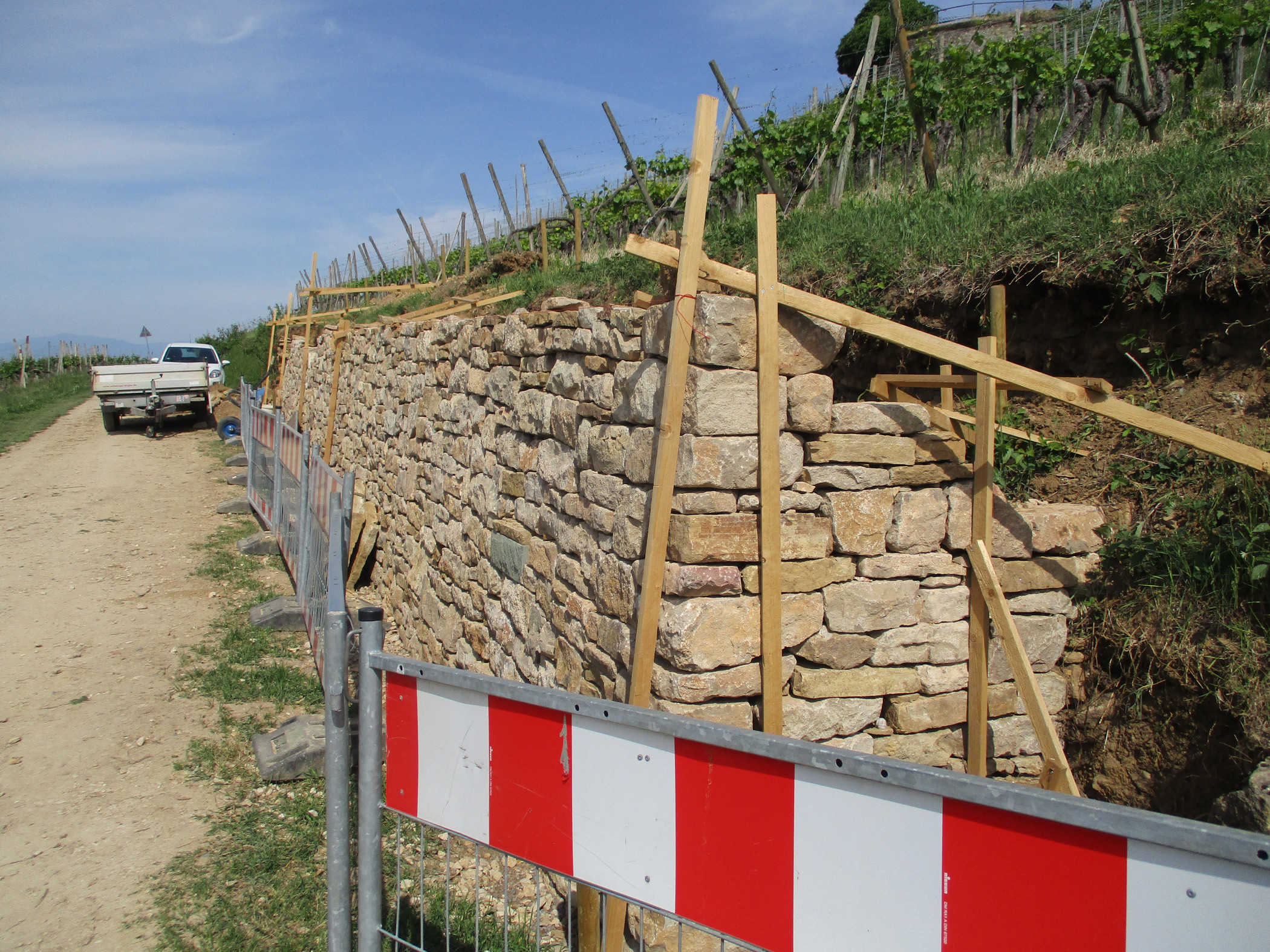 Detailansicht Trockenmauer