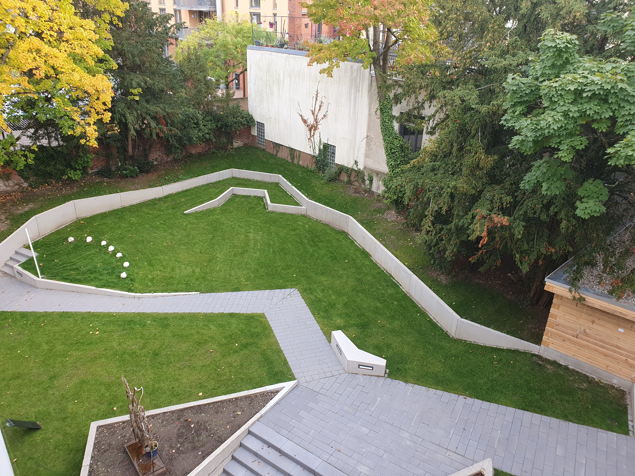 Gartenbereich Ansicht von oben