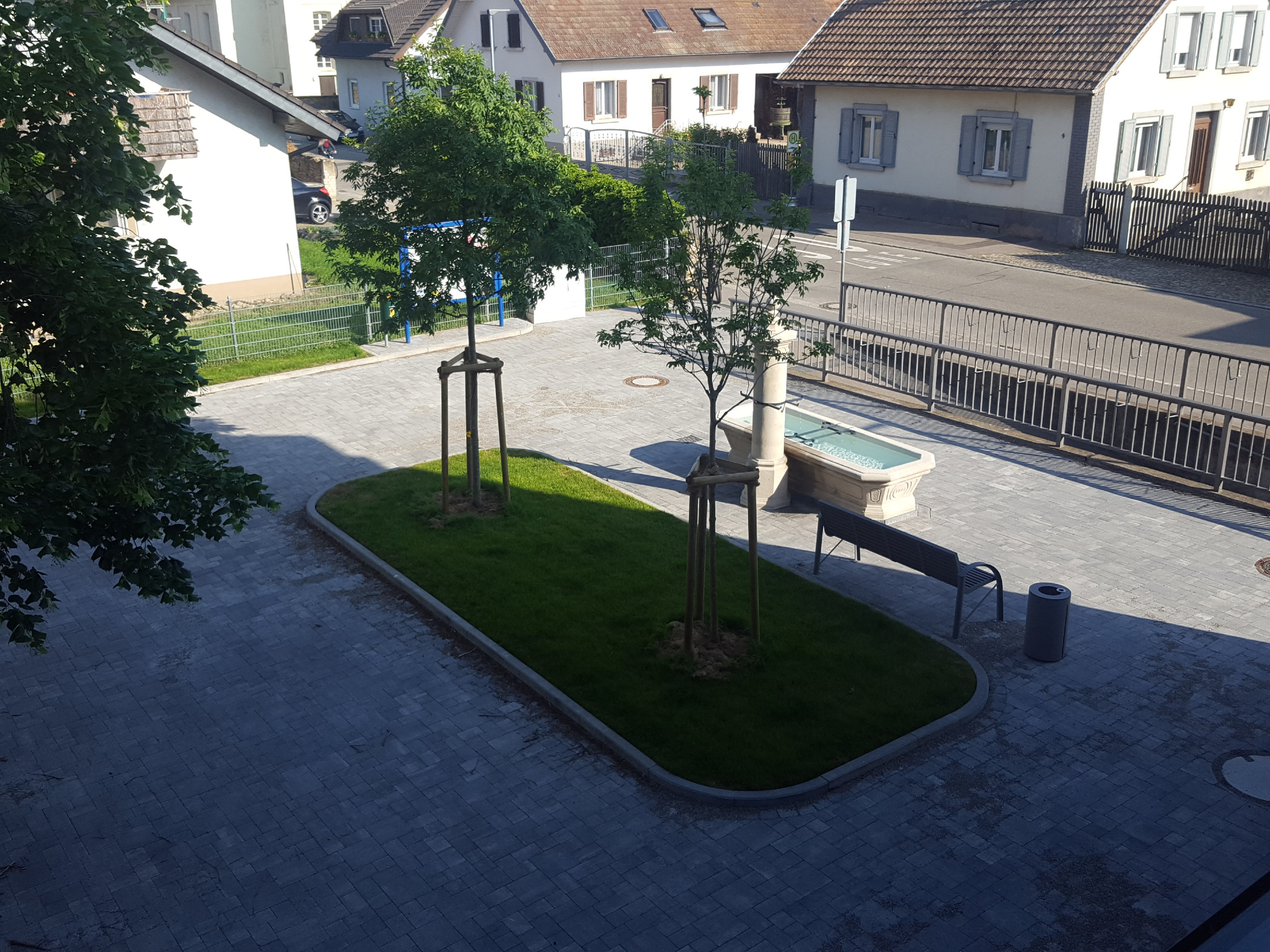 Ansicht Platz von oben