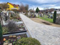 Detailansicht gepflasterte Wege