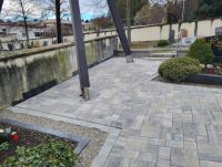 Detailansicht gepflasterte Wege -  Ecken