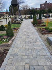 Detailansicht gepflasterte Wege